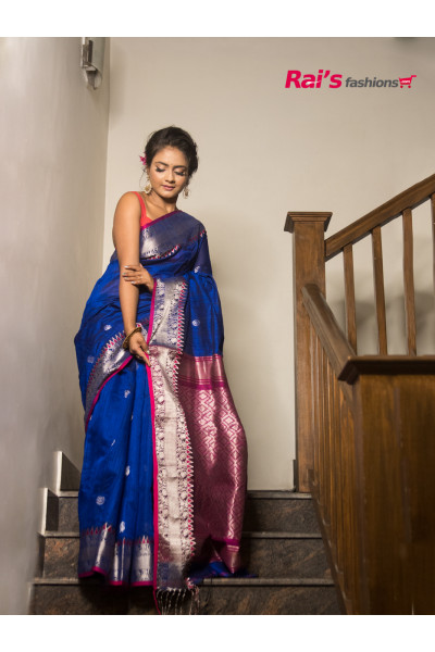 Premium Quality Matka Silk Saree With Silver Zari Weaving Benarasi Worked  Border And Pallu (RAI207821)